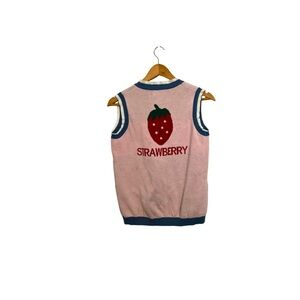 Strawberry Pink Kids Sleeveless Top